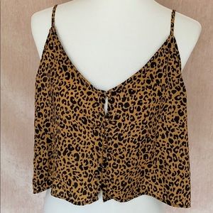 Flowy Silk cheetah camisole